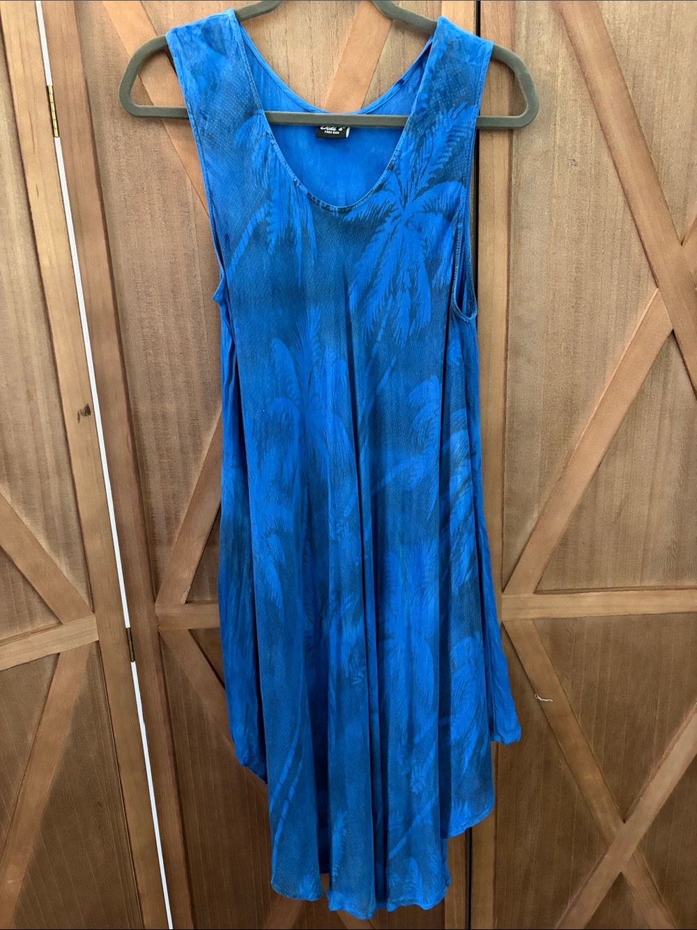 DIDI’s Blue Tropical Print Women's Swim Coverup O/S